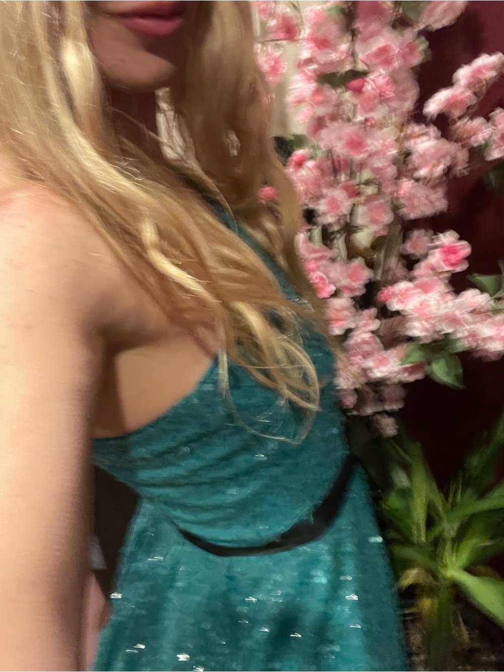 Green sequin  sparkle dress